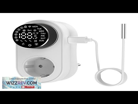 Tuya 1419 Wi Fi Plug in Smart Thermostat Socket with Timing Function LED Display