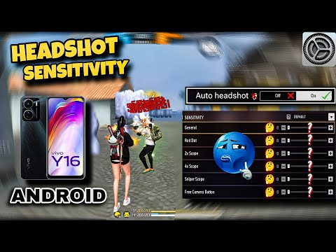 VIVO Y16 FREE FIRE SENSITIVITY SETTING 📲⚙️| SENSITIVITY+HUD+DPI | BEST HEADSHOT SETTING⚙️ |Jax Gamer