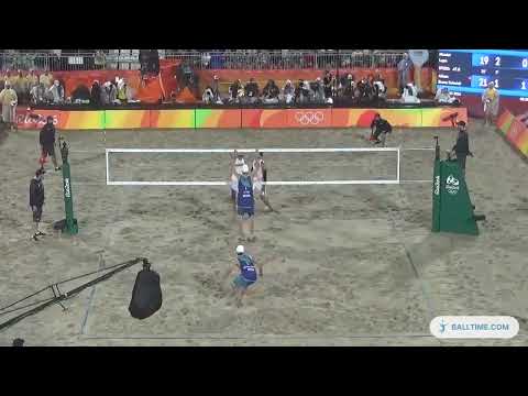 Nicolai/Lupo ITA 0x2 Alison/Bruno Schmidt BRA - 0-2 (19-21, 17-21)