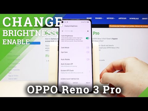 How to Activate Auto Brightness in OPPO Reno 3 Pro – Activate Screen Adjusting