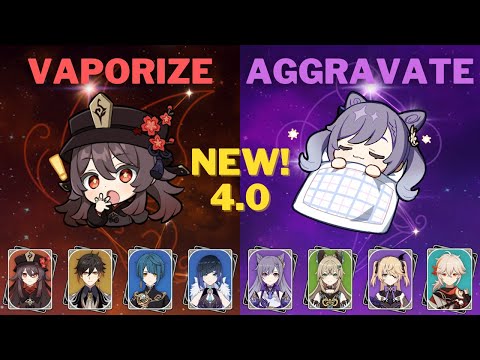 C1 Double Hydro Hu Tao & C4 Aggravate Keqing - 4.0 NEW Spiral Abyss Floor 12