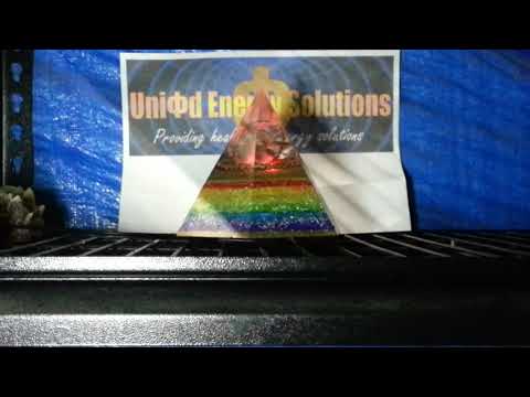 12V Colour Changing, Orgone Generator Powered Pyramid, Rainbow Hexagonal, Tensor Ring & TFG