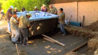 Cal Spas Hot Tubs, Spas and Swim Spas for Sale. Cal Spas C Series Pacifica hot tub on Yard Attack.