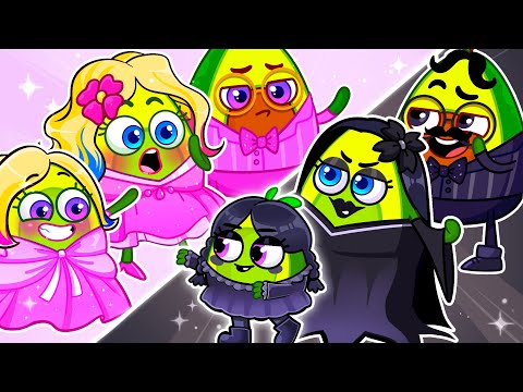 Pink vs Black Challenge 💖🖤 Learn Colors 🌈 Kids Cartoon + Song & Nursery Rhymes | Pit & Penny Stories
