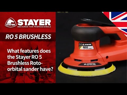What features does the Stayer RO 5 Brushless Roto-orbital sander have?