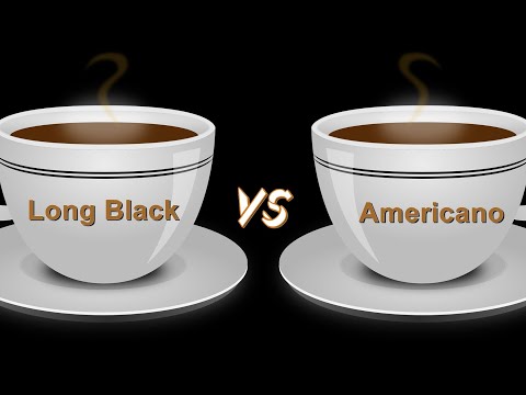 BLACK COFFEE RECIPE /Americano Vs long black. Do you enjoy the taste know the difference ?