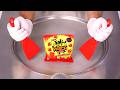 How To Make SOUR PATCH KIDS STRAWBERRY Ice Cream Rolls ASMR No Talking