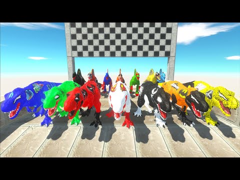 T-rex vs Spinosaurus Dc Marvel Pyramid Speed Race Championship Hunting Found Jurassic world ARBS