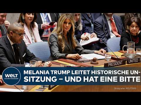 Video Thumbnail: MITTEN IM IRAN-KRIEG: Melania Trump leitet Sitzung des UN-Sicherheitsrates – und hat eine Bitte