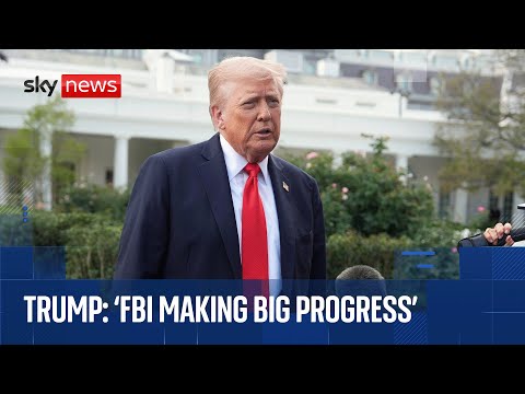 Trump says FBI making 'big progress' in finding the Charlie Kirk shooter