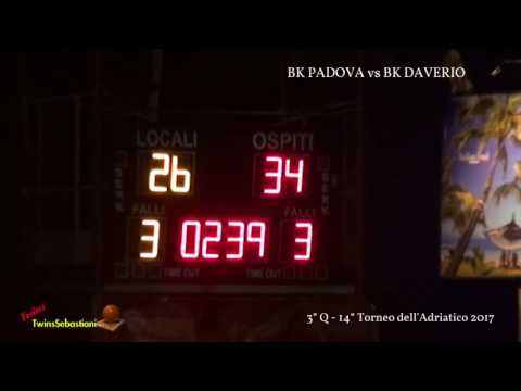 3°/4°Q BK PADOVA vs BK DAVERIO 14/07/2017 - 14° Torneo dell'Adriatico 2017