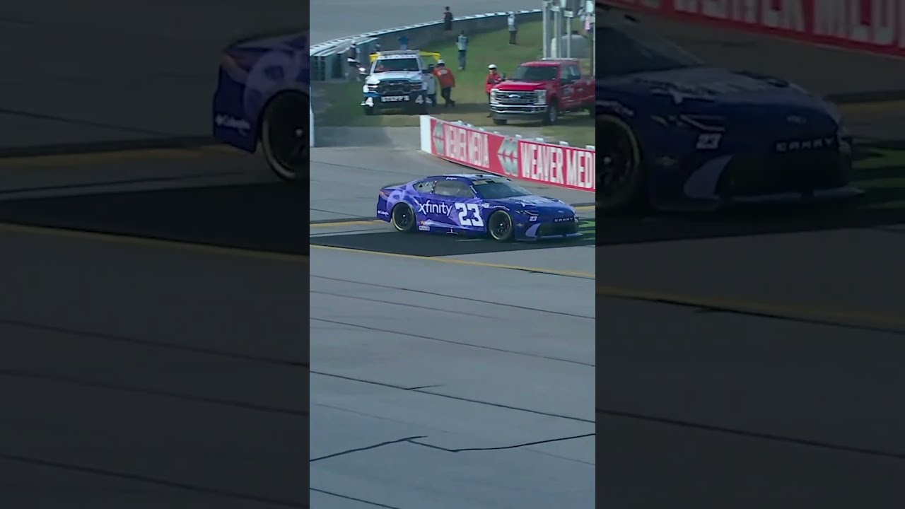 Bubba Wallace Almost Misses Pit Road