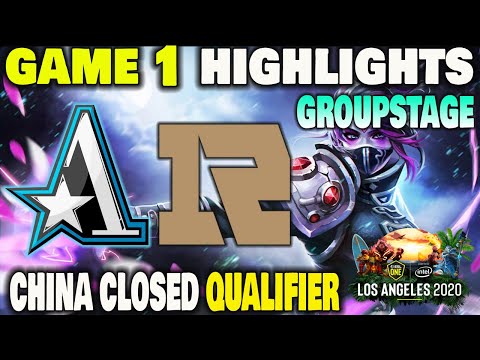 ASTER VS ROYAL NEVER GIVE UP Game 1 ESL One Los Angeles 2020 China Closed Qualifier