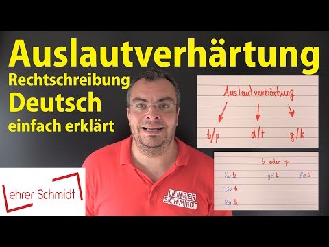 Final devoicing d/t - b/p - g/k - German - Spelling | Lehrerschmidt - simply explained