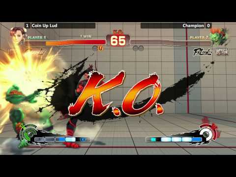 USF4 @ Last Man Standing - CoinUp Lud (Chun-Li) vs Champion (Blanka) [720p/60fps]