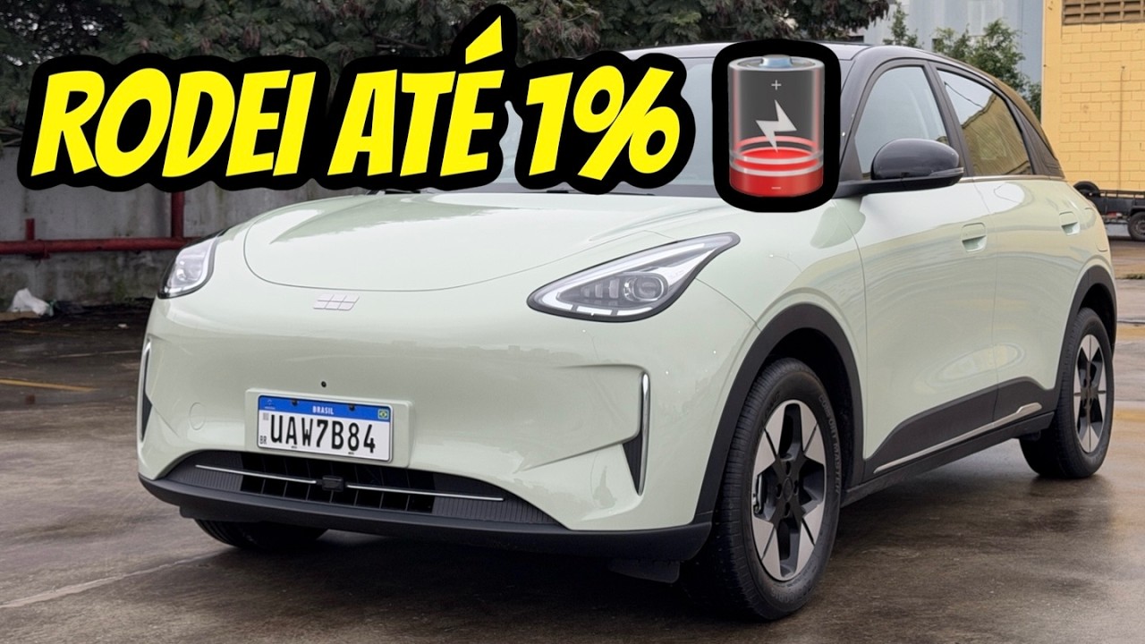 NOVO Geely EX2 AGORA CUSTA R$ 99.001 e RODEI ATÉ 1% DE BATERIA! QUANTO RODA DE VERDADE?
