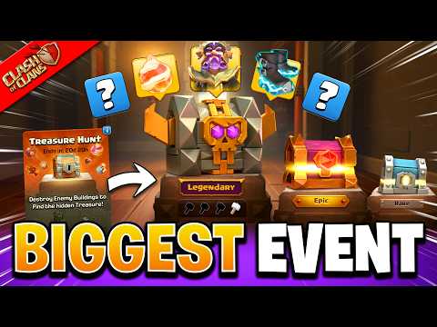 NEW Treasure Hunt Event - Get FREE Skins, Equipment & Legendary Chests in Clash of Clans