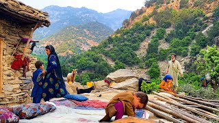 Happy Life of a Family in a high Mountain Village of Afghanistan is Far from Civilization