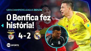 BENFICA FEZ GOL COM GOLEIRO NO ÚLTIMO MINUTO E FERROU O REAL MADRID | BENFICA 4X2 REAL MADRID