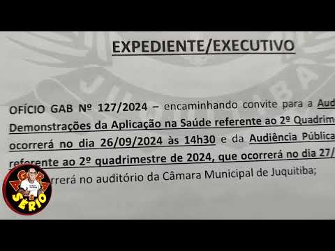 VOCÊ QUER SABER AONDE ESTÁ GASTANDO O DINHEIRO DA SAÚDE,AMANHA AS 14:30 NA CÂMARA MUNICIPAL