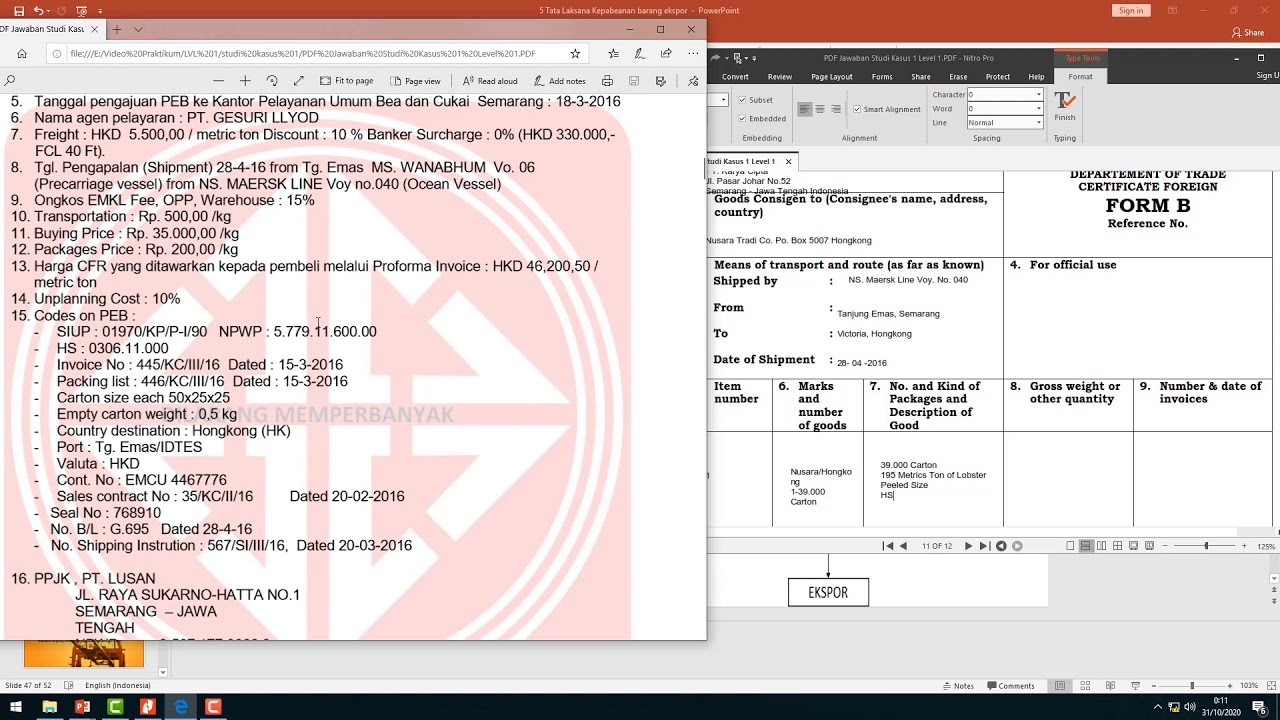 PRAKTIKUM KEPABEANAN BILL OF LADING