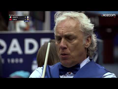 3-CUSHION - L32 Zanetti vs Coklu - WCup Porto 2019