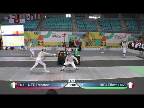 2023 1432 T64 21 M S Individual Tunis TUN GP GREEN BIBI FRA vs NERI ITA