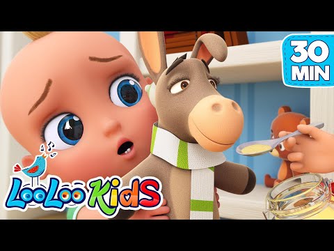 My Donkey Has a Headache - S3EP89 Kindergarten Fun Highlights Compilation - LooLoo Kids