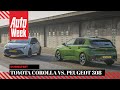 Peugeot 308 vs. Toyota Corolla - AutoWeek Dubbeltest