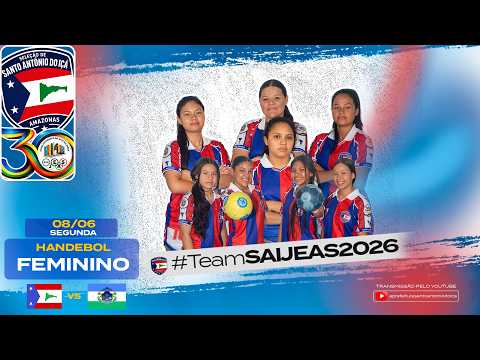 SEMI-FINAL SANTO ANTÔNIO DO IÇÁ X TONANTINS FEMININO - - TRANSMISSÃO AO VIVO JEAS 2026 30 JEAS
