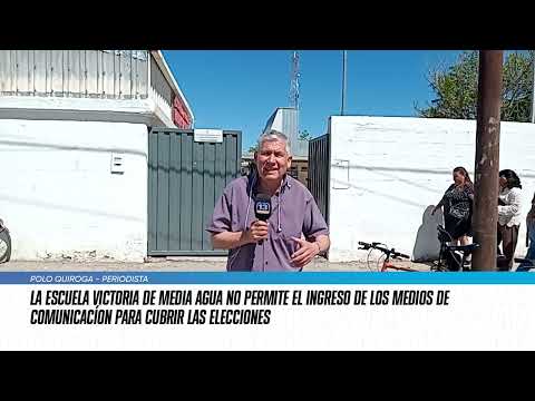 Legislativas: no permitieron que Canal 13 ingrese a una escuela de Sarmiento