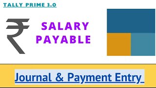 How To Do Salary Payable Entry in Tally Prime | Salary Payment Entry in Tally Prime | Salary Expense