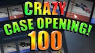 CS GO - 100 LUCKIEST CRAZY CASE OPENING EVER!!!!!!