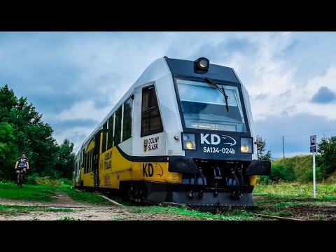 Odjazd Sa134 KD Sprinter ,,Bystrzyca" ze stacji Głuszyca Górna