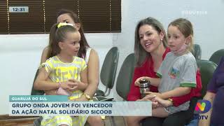 Grupo Onda Jovem foi vencedor do Natal Solidário Sicoob 2021 no Oeste de SC