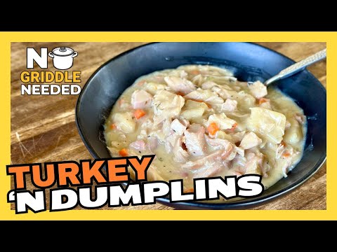 Turkey and Dumplings - Easy Thanksgiving Leftovers Recipe with Smoked Turkey!