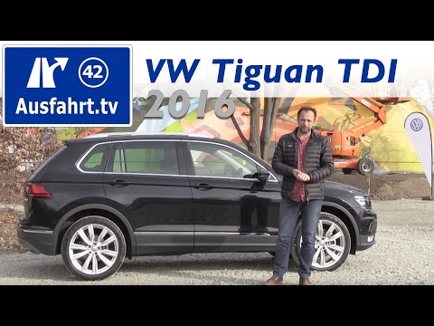 2016 Volkswagen VW Tiguan 2.0 TDI 190 PS Driving Impression