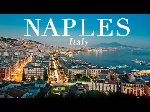 Flying Over Naples (Napoli) Italy 4k Video UHD | Piano Music With Amazing Scenic City View