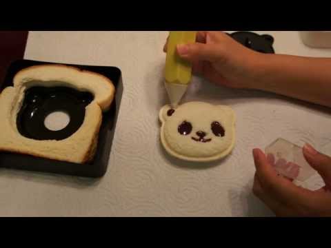 Panda Shaped Sandwich - DecoBento
