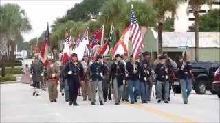 preview picture of video 'Rifles, Rails & History Parade in Tavares 2014'