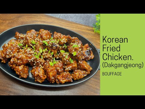 Korean fried chicken | Dakgangjeong | Korean chicken recipe | Fried chicken | Korean food recipes |