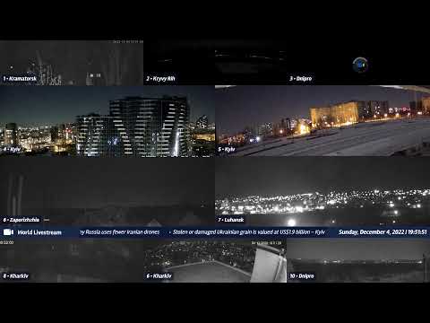 Live views from Ukraine 12/4/2022 A - Kramatorsk, Kharkiv, Kyiv, Zaporizhzhia and other cities