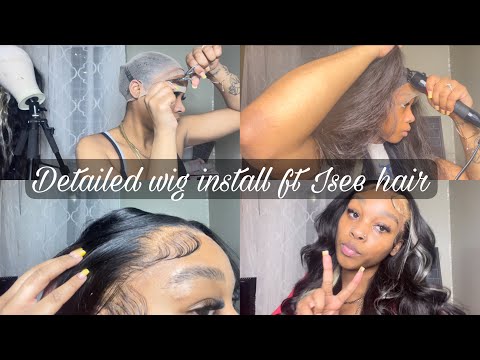 DETAILED frontal wig install ft. Isee hair beginner friendly hair tutorial