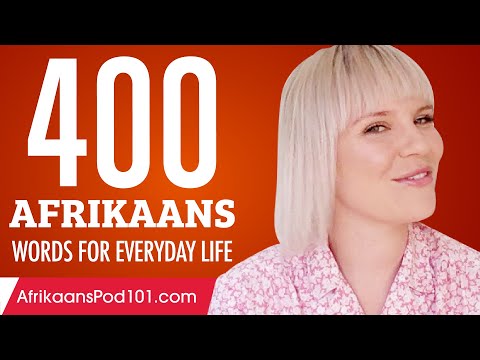 400 Afrikaans Words for Everyday Life - Basic Vocabulary #20