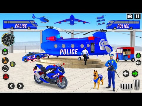 Transporting Police Vehicles in Cargo Ship - Police Motorbike Transporter - Android Gameplay