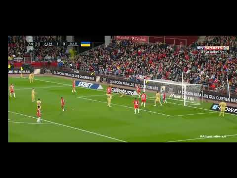 Almería 1 vs Barcelona 0 resumen