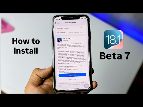 How to Install iOS 18.1 Beta 6,7 on iPhone ~ How to update iPhone on iOS 18.1 Beta 7