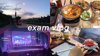 exam vlog 🌷 | mental breakdowns, academic victim era, concert, yapping, *chaotic*