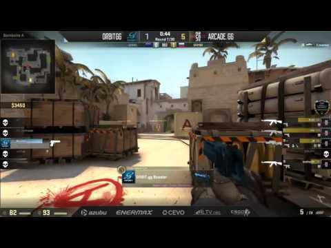 RGN Pro Series 2016 EU Open Qualifier Ro8 OrbitGG vs Arcade gg bo3 Map 2 MIrage