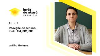 "Reacţiile de schimb ionic. EM, EIC, EIR"